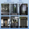 Graffiti wifi remote control narrow-side door fingerprint broken bridge aluminum lock outdoor waterproof balcony electronic combination lock Specification image